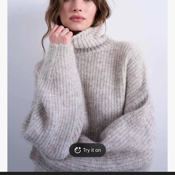 Topshop Turtleneck Sweater Dress - Picture 6 of 7